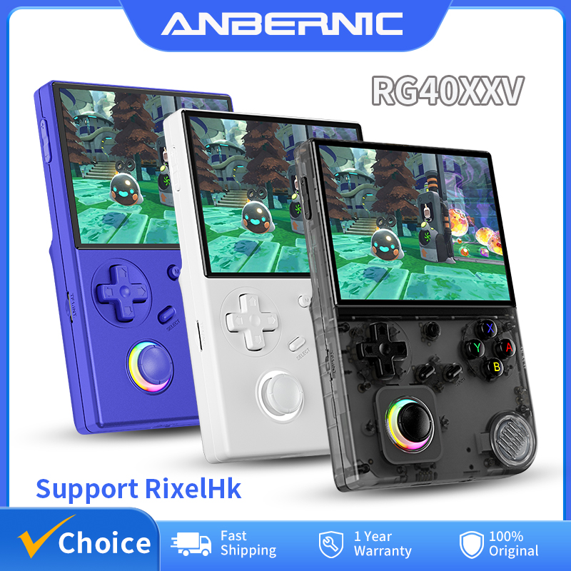 Retro Gaming Os - ANBERNIC-consola de juegos portátil RG40XXV, pantalla