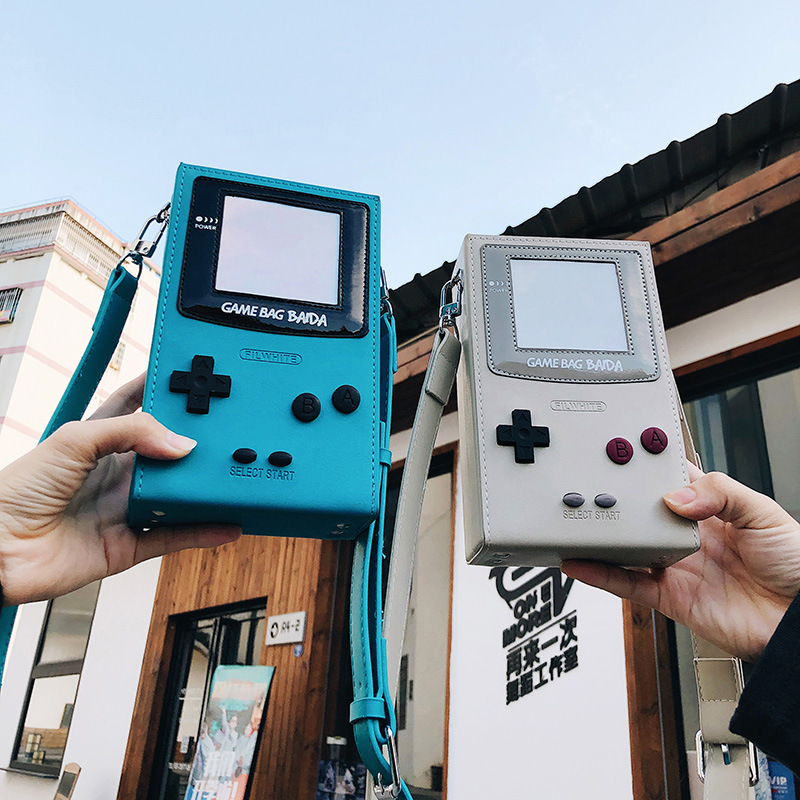 Retro Gaming On Phone - Bolso Bandolera Mini con Forma de