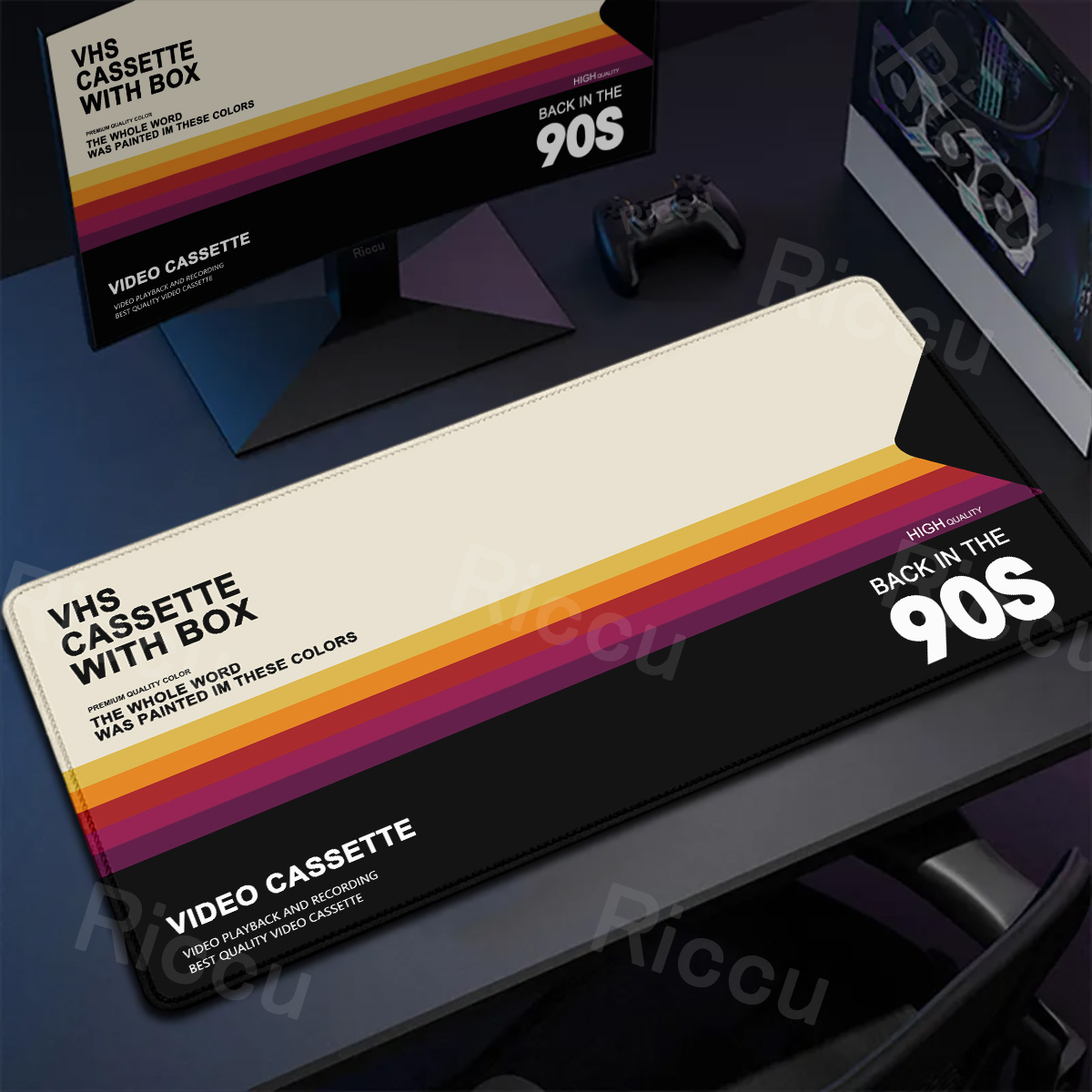 Retro Gaming Rug - Alfombrilla de ratón estilo Retro VHS