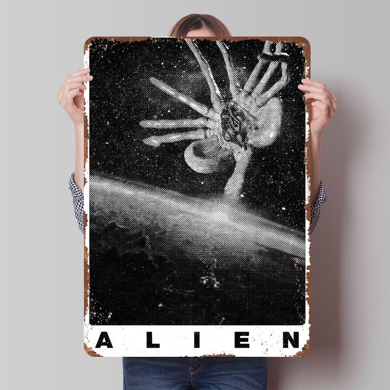 Retro Gaming Bar - Póster Impreso de la Película Alien,
