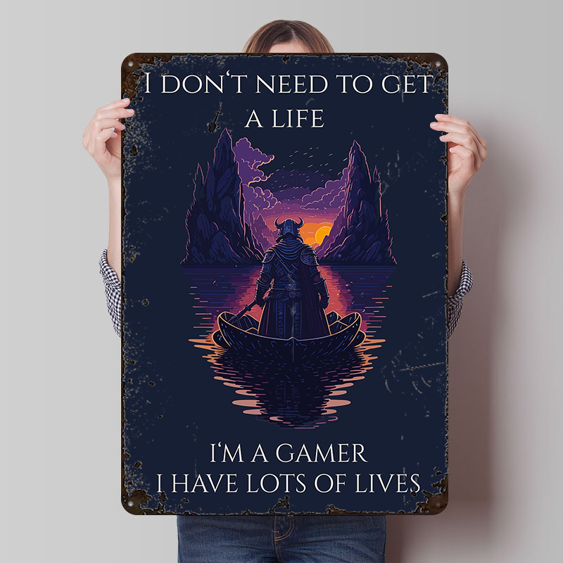Retro Gaming Bar - Póster con Citas de Videojuegos, Arte