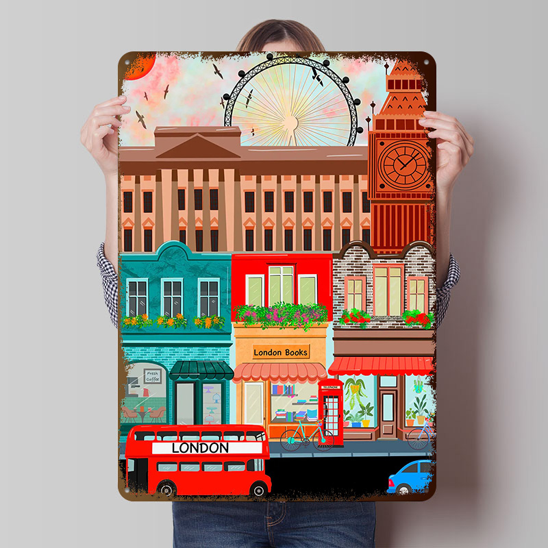 Póster de Metal de Viaje a Lon - Retro Gaming London reseña y precio