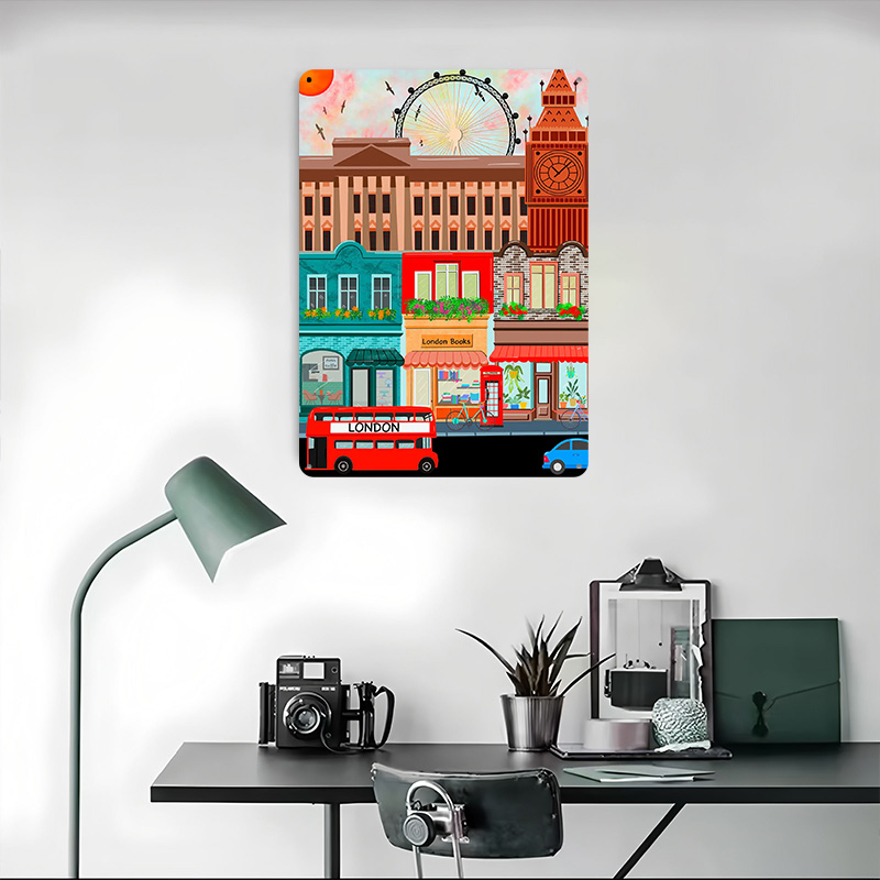 Póster de Metal de Viaje a Lon - Retro Gaming London reseña y precio