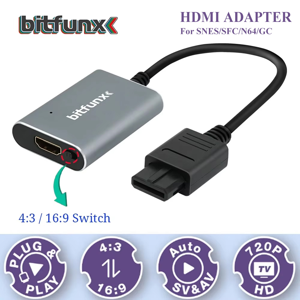 Adaptador Bitfunx 720P Svideo/ - Retro Handheld Console reseña y precio