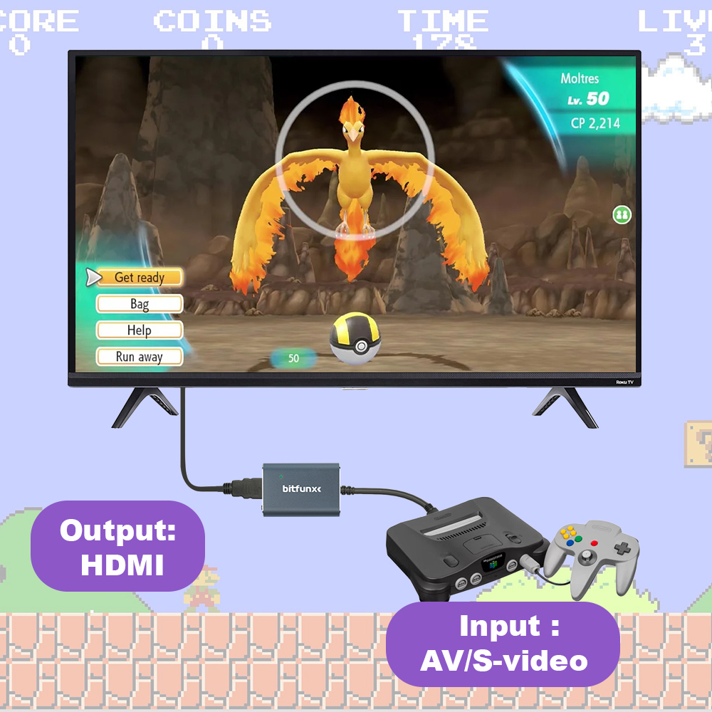 Adaptador Bitfunx 720P Svideo/ - Retro Handheld Console reseña y precio