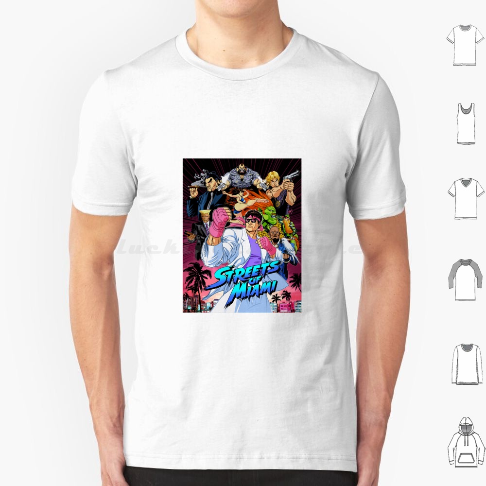 Camiseta de calles de Miami, c - Retro Gaming Kent reseña y precio