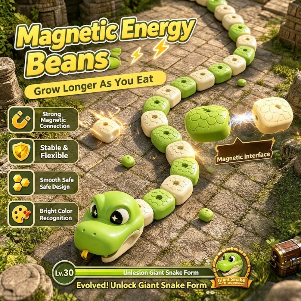 Juguete de serpiente magnética - Retro Gaming On Phone reseña y precio