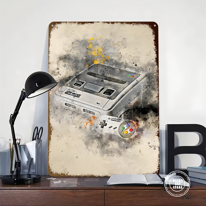 Póster Metálico de Videojuegos - Retro Gaming Bar reseña y precio