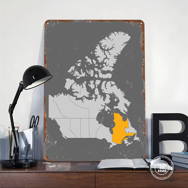 Mapa de Canadá con Quebec en r - Retro Gaming Quebec reseña y precio