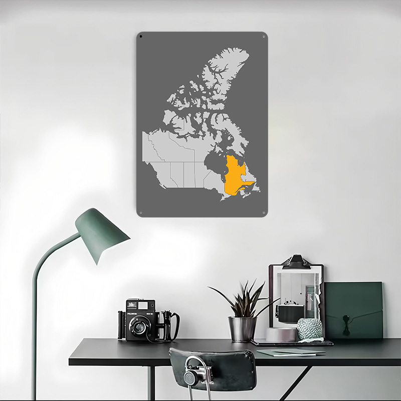 Mapa de Canadá con Quebec en r - Retro Gaming Quebec reseña y precio