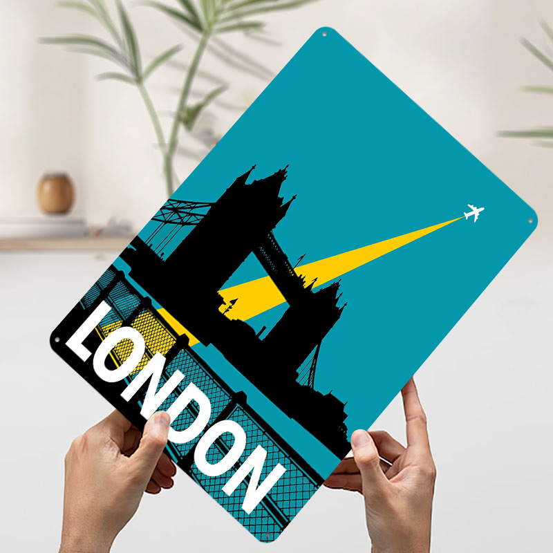 Póster Metálico de Viaje a Lon - Retro Gaming London reseña y precio