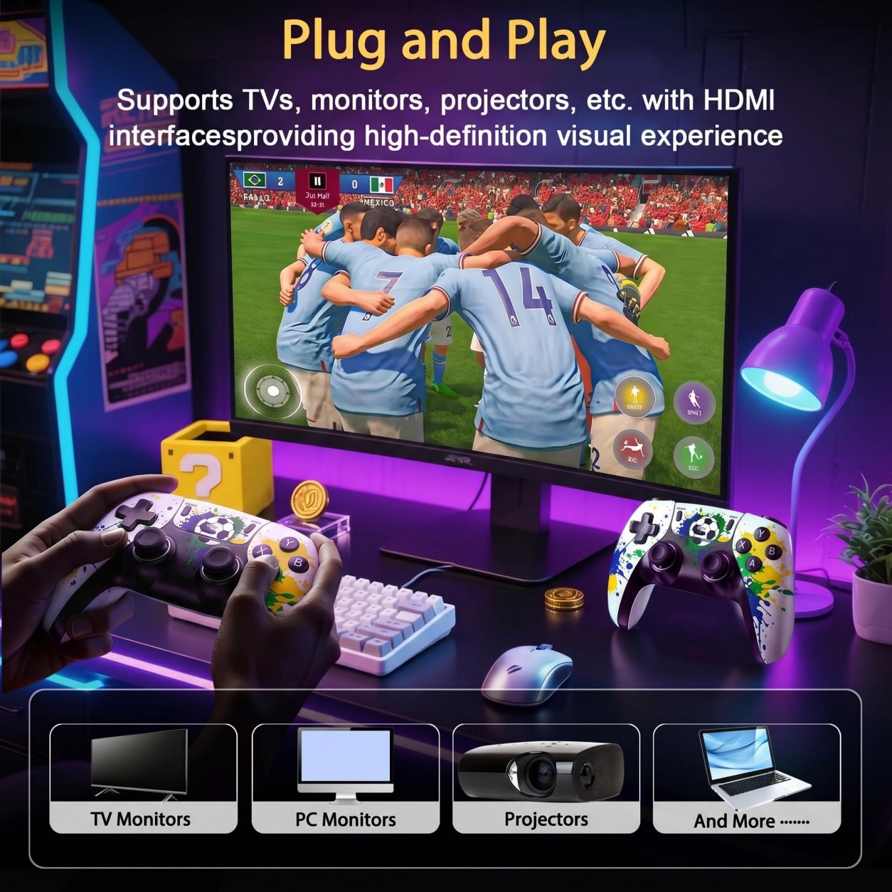 Control Inalámbrico para Juego - Retro Gaming For Tv reseña y precio
