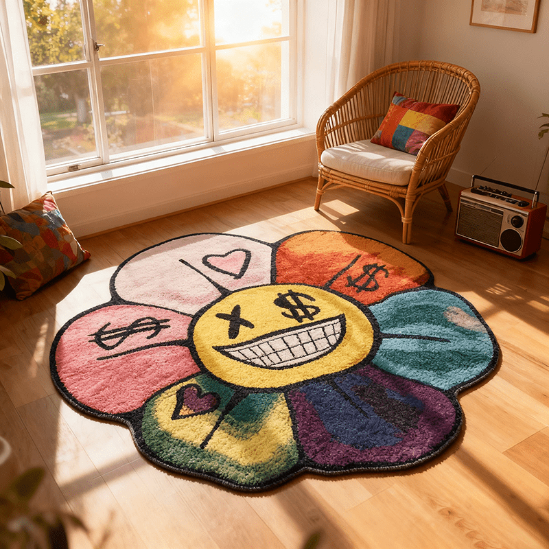 VIKAMA Color Dopamine Alfombra - Retro Gaming Rug reseña y precio