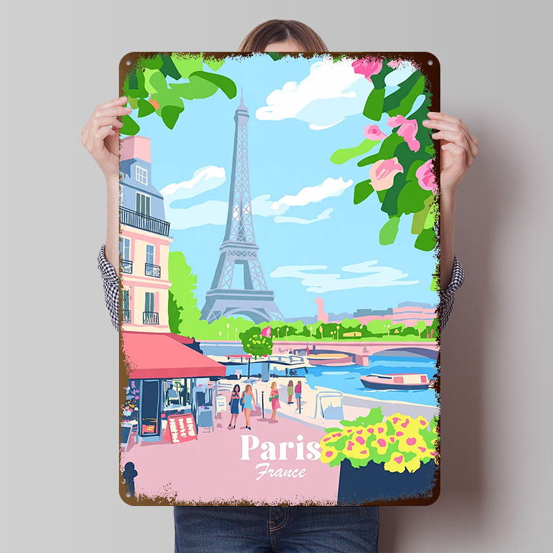Póster de París, Francia, Letr - Retro Gaming France reseña y precio