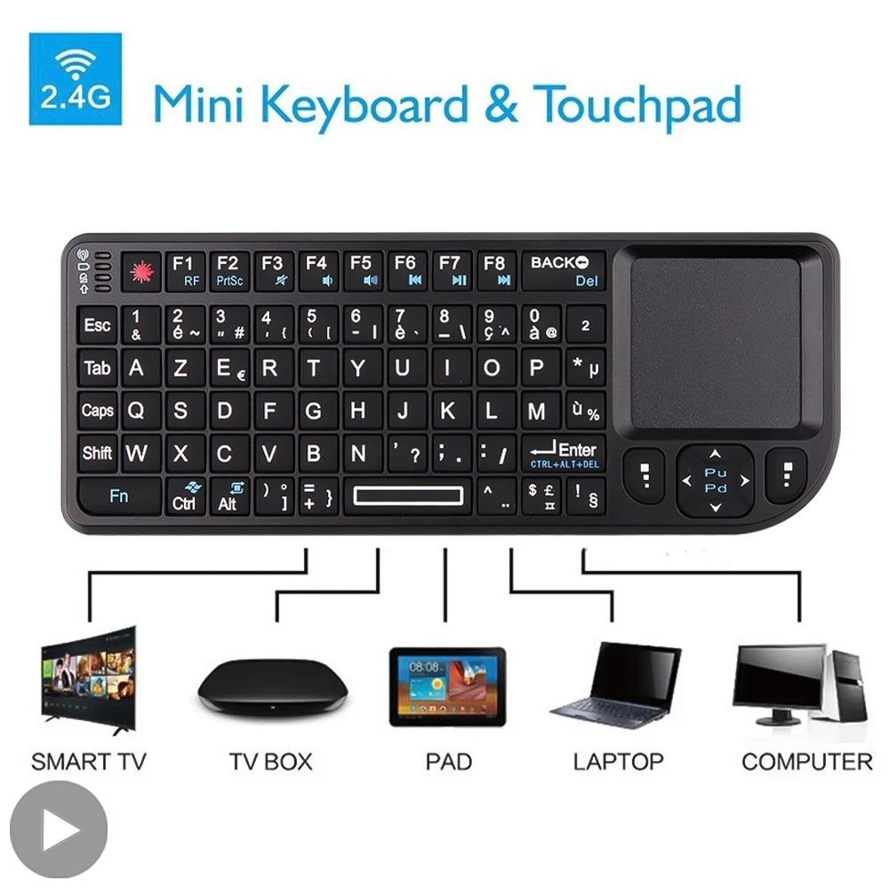 Mini teclado inalámbrico retro - Retro Gaming Tv Box reseña y precio
