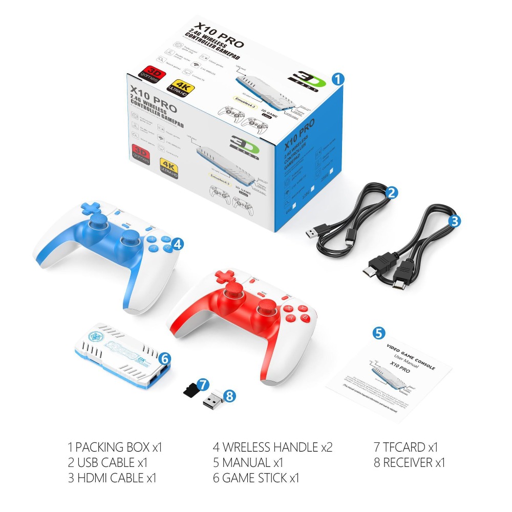 Consola de Juegos Retro X10 PR - Retro Gaming Hdmi Stick reseña y precio