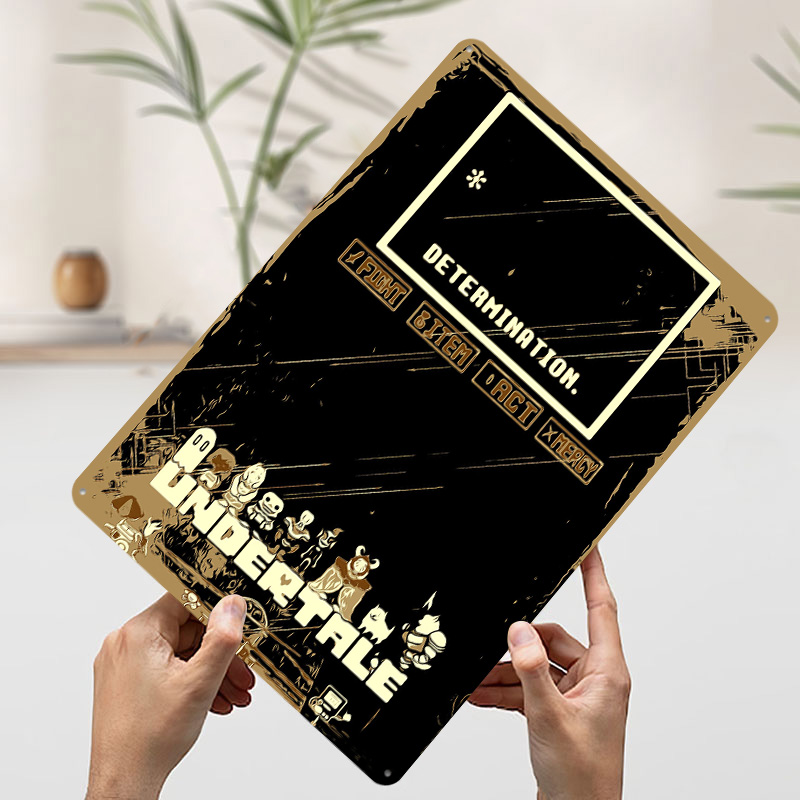 Póster Metálico de Undertale,  - Retro Gaming Bar reseña y precio