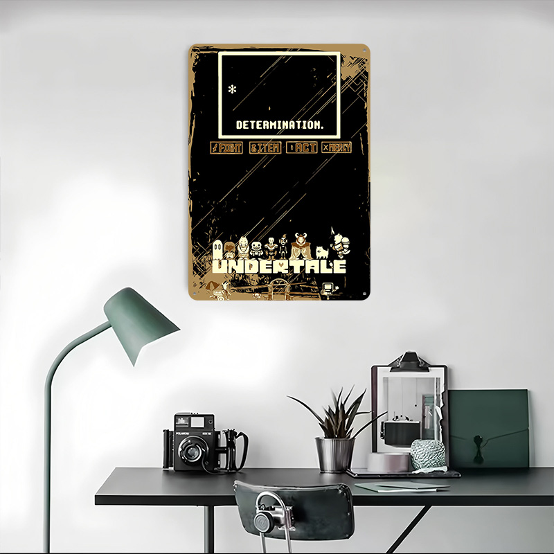Póster Metálico de Undertale,  - Retro Gaming Bar reseña y precio