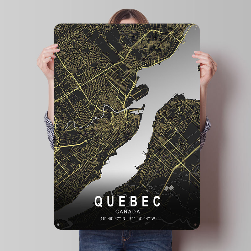 Mapa de la ciudad de Quebec en - Retro Gaming Quebec reseña y precio