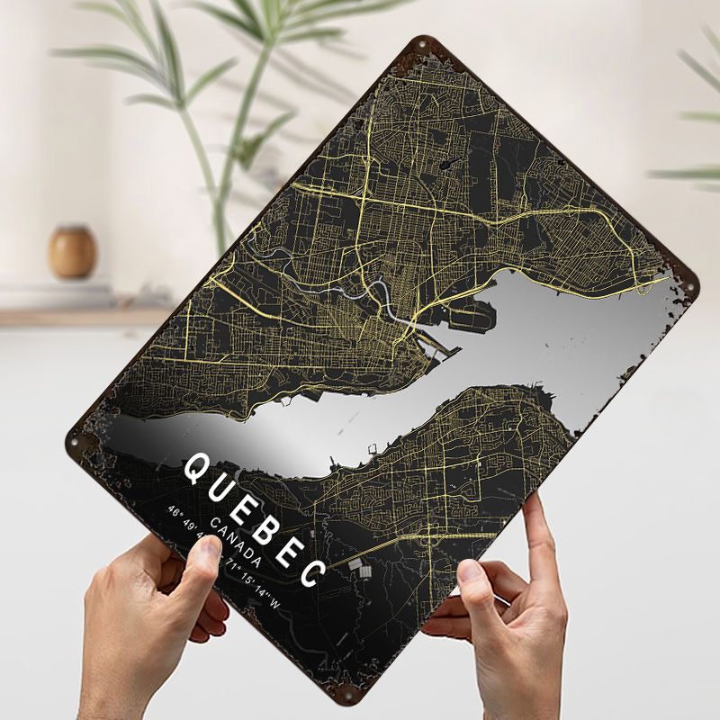 Mapa de la ciudad de Quebec en - Retro Gaming Quebec reseña y precio