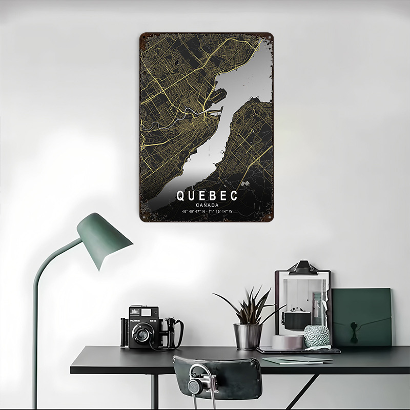 Mapa de la ciudad de Quebec en - Retro Gaming Quebec reseña y precio
